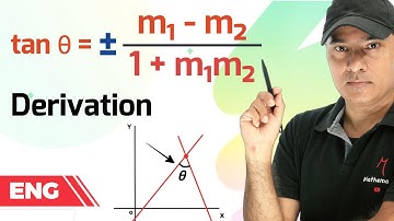 Angle between two straight lines formula 📐 Full Derivation