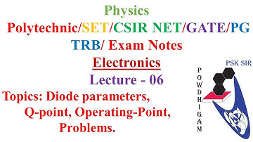 TRB-Polytechnic notes free for Physics-Electronics-Lecture 6. TRB/SET/NET/free coaching notes-Diode