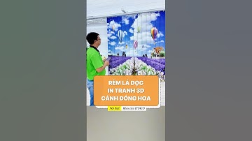 Rèm cửa đẹp rèm lá dọc in tranh phong cảnh #shorts #youtubeshorts