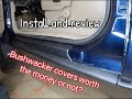 BUSHWACKER trail armor rocker panel cover install and review