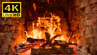 🔥 Cozy Fireplace With Crackling Fire Sounds 🔥 Fireplace 4K Tv (3 Hours)| Fireplace Burning For Relax