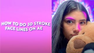 how to do 3D stroke face lines on ae | overloqd