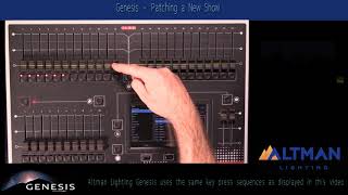 2) Genesis Console: How to Patch a New Show