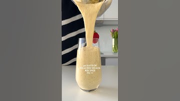 4-ingredient Healthy Mango Smoothie🤩 #healthyrecipes #easyrecipes #snacksrecipe