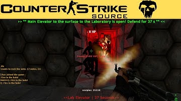 Counter-Strike Zombie Escape Mod, CS Source, Map: ze_laboratory_escape