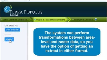 IPUMS Terra: Beta Extract System Tutorial - Raster