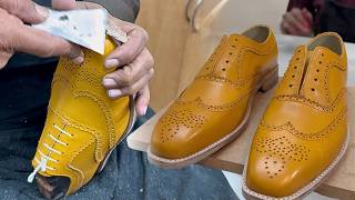 Making Handmade Oxford Leather Shoes From Calf Leather | Complete Shoemaking Process