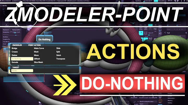 ZBrush - ZModeler Point(Actions) - "Do-Nothing"