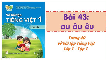 Vở bài tập Tiếng Việt - Lớp 1 - Kết nối tri thức - Tập 1 - Bài 43: au âu êu  - Trang 40