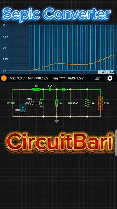 Sepic Converter circuit ll CircuiBari ll Electronics ll #circuit #voltageregulatorcircuit #convert