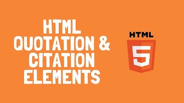 How to use HTML quotation and citation elements