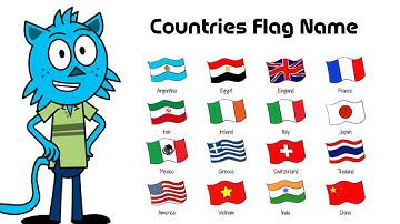 Name of the Countries flag in English | Listen and Practice #flagnames #learnenglish