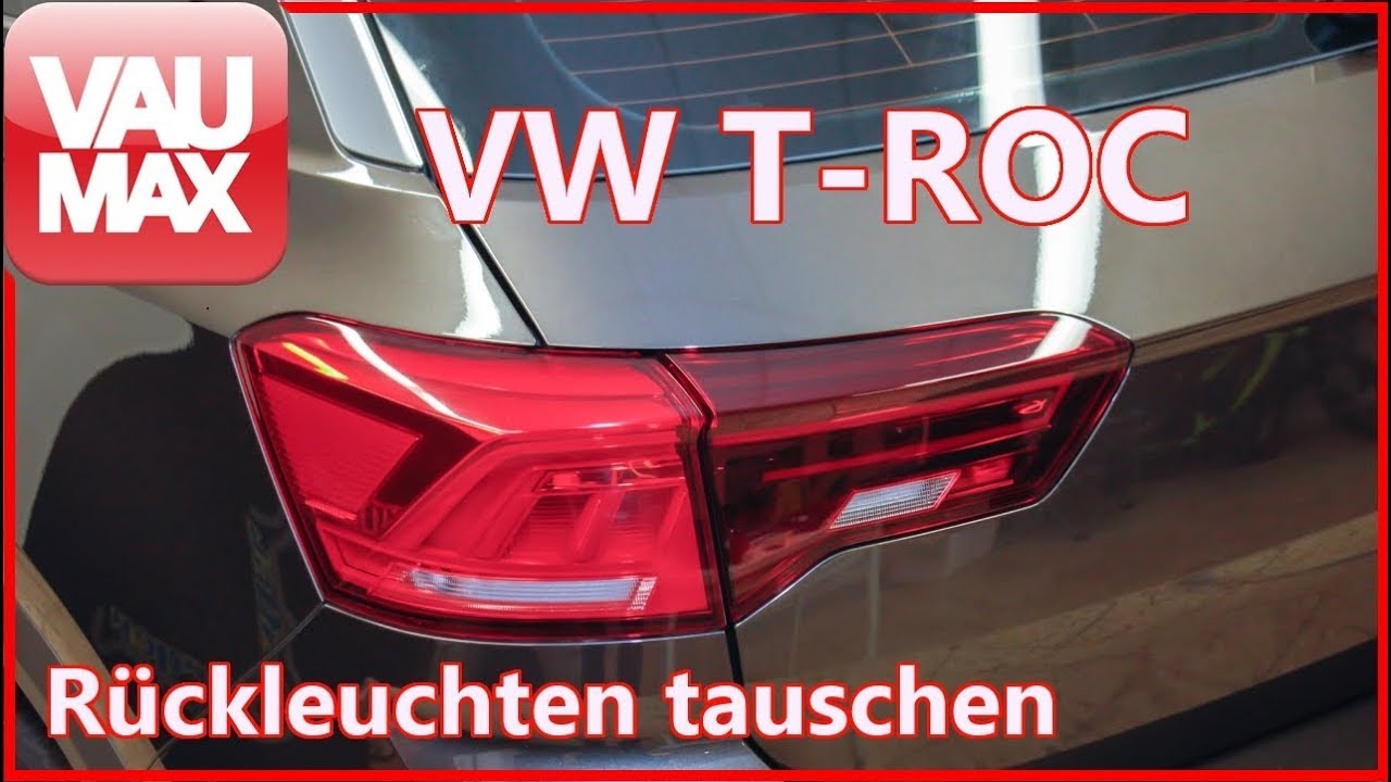 Einbau-Tutorial VW T-Roc Heckleuchten Black Line -  SPORT