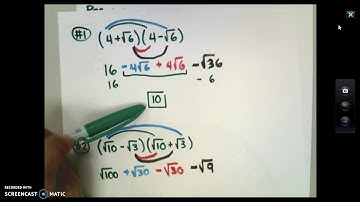 Simplifying Radical Expressions: Conjugates