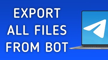 How To Export All Files From A Bot On Telegram App On PC (New Update)