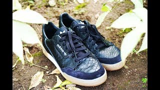 adidas continental 80 black snakeskin