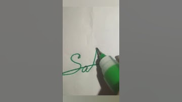 Name signature (Salma). #handwriting. With cursive + calligraphy.