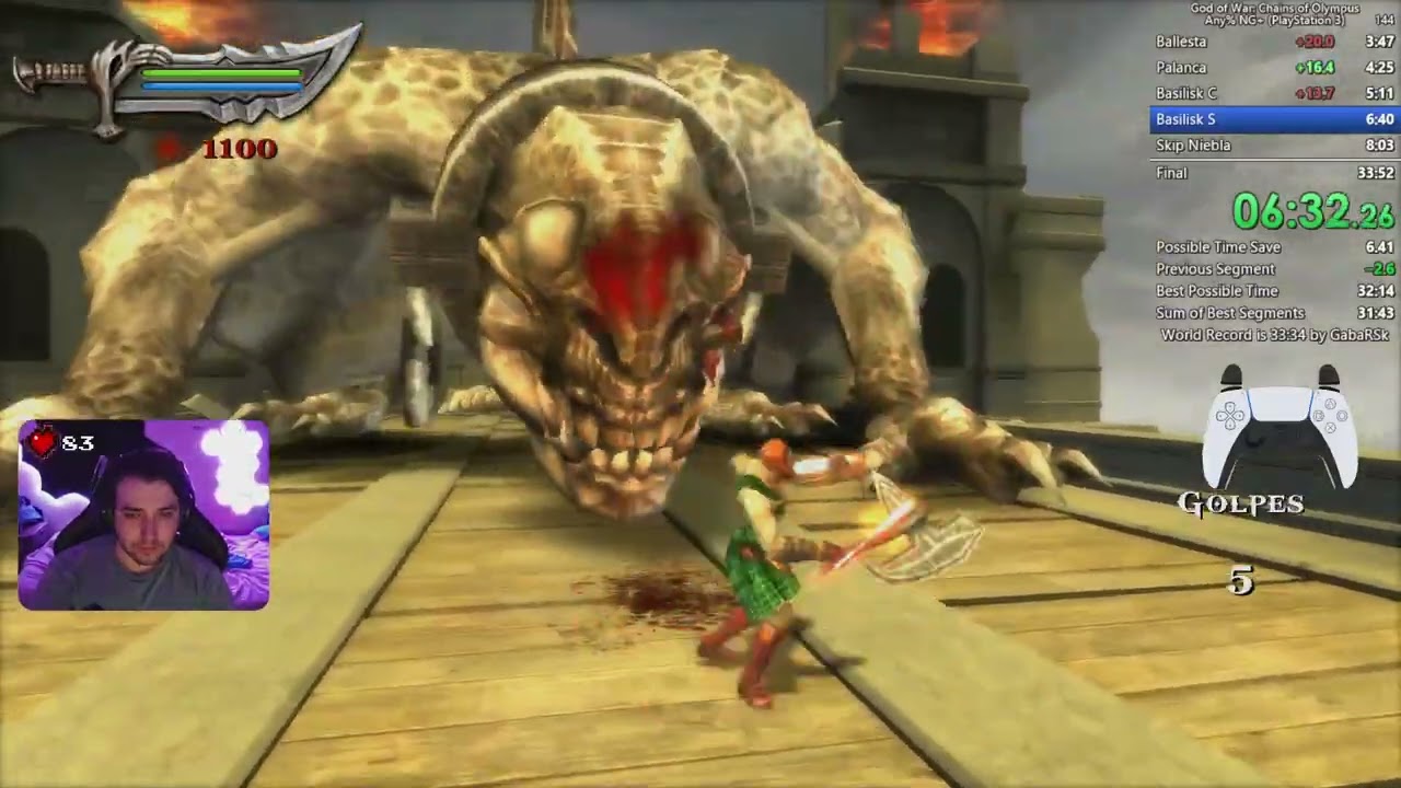 GOD OF WAR CHAINS OF OLYMPUS ANY%NG+ (