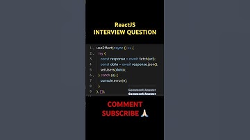 ReactJs Interview Question #reactjs #interview #question #useeffect #async #promise