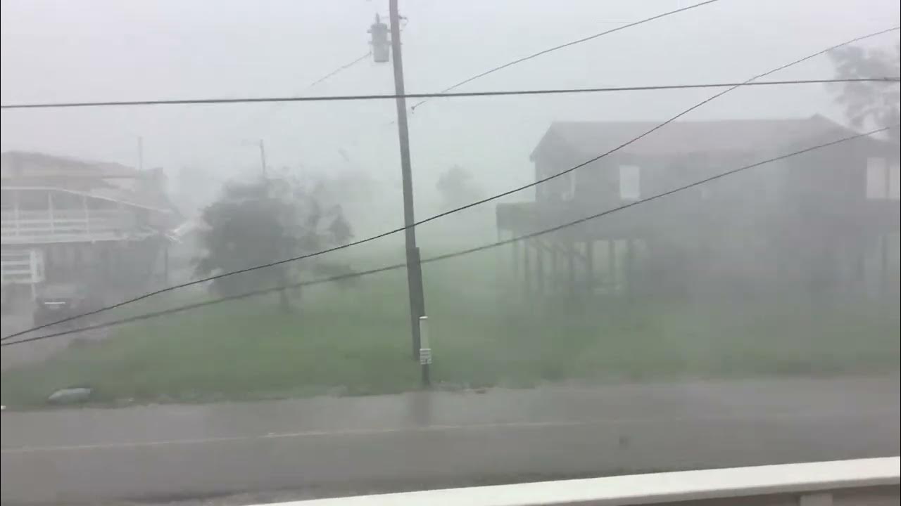 Hurricane Ida from Dulac La View YouTube