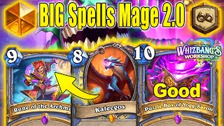 NEW Big Spells Mage 2.0 Deck in 2024 Is Incredibly Strong At Whizbang's Workshop | Hearthstone