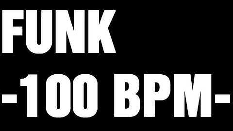 FUNK BASS TRACK FOR DRUM PRACTICE -100 BPM-