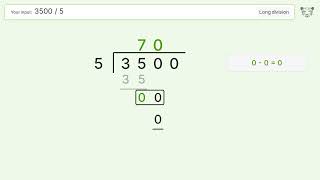 Long Division Problem Step-by-Step Solution