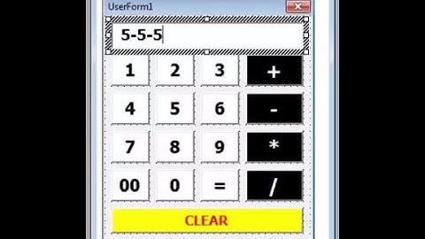 How to make a calculator in Excel.Using VBA (Part 1) | The Tech Master