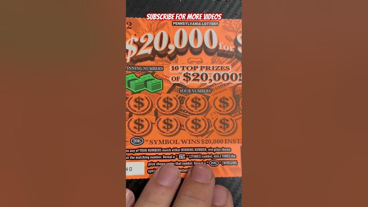  20 000 for 2 pa lottery scratch off ticket 140 lottery 