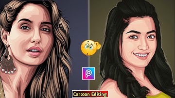 Cartoon Portrait Photo Editing PicsArt || Vector Art Editing || Vector Art Editing App