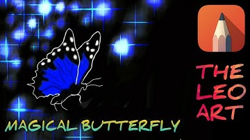 Magical Butterfly painting | Timelapse | Autodesk Sketchbook | THE LEO ART |
