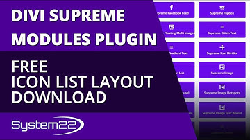Divi Supreme Modules Free Icon List Layout Download 👍