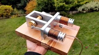 Making a Twin Cylinder Solenoid Engine by Maciej Nowak Projects 28,556 views 5 months ago 10 minutes, 40 seconds