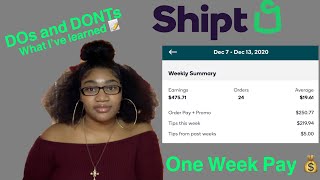 Shipt Shopping DOs and DONTs | One Week Pay 💰💰 | What I’ve learned so far..