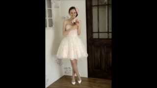 新作!結婚式・二次会・海外挙式ウェディングドレス♪ミニドレス、エンパイアドレス、Aライン