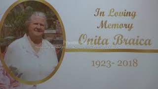 Onita Braica Funeral
