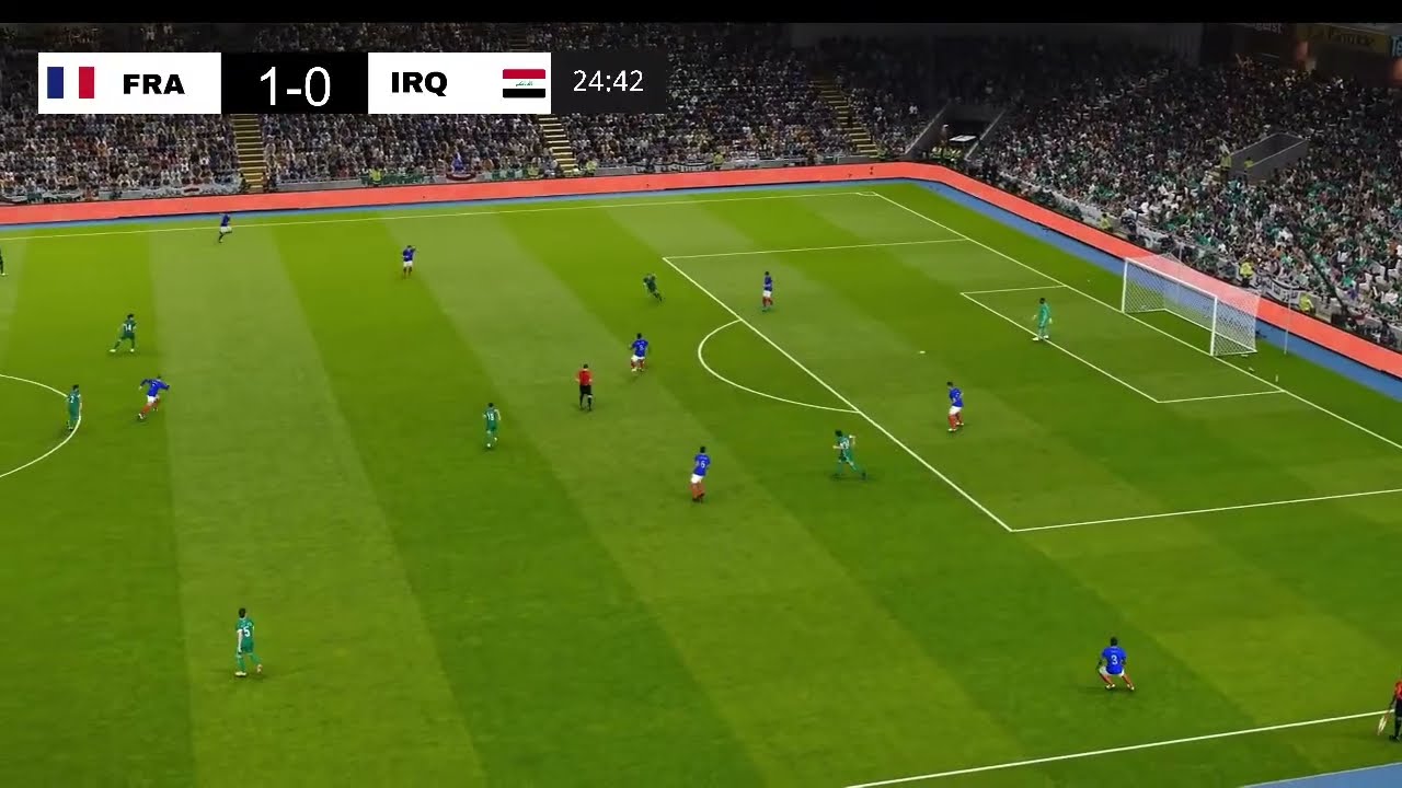 🔴 France vs Iraq ⚽ Full Gameplay Match | eFootball PES 2021 Video game Simulation 🎮