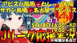 【サッカー実況同時視聴】アビスパ福岡VSセレッソ大阪　名古屋グランパスVS FC東京　同時視聴【LIVE 18日 16:00~ 19:00~】 #マッキー