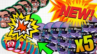 WORLD'S FIRST QUINTUPLE (5x) POPSPLIT! NEW AGARIO GAMEMODE (Agar.io)