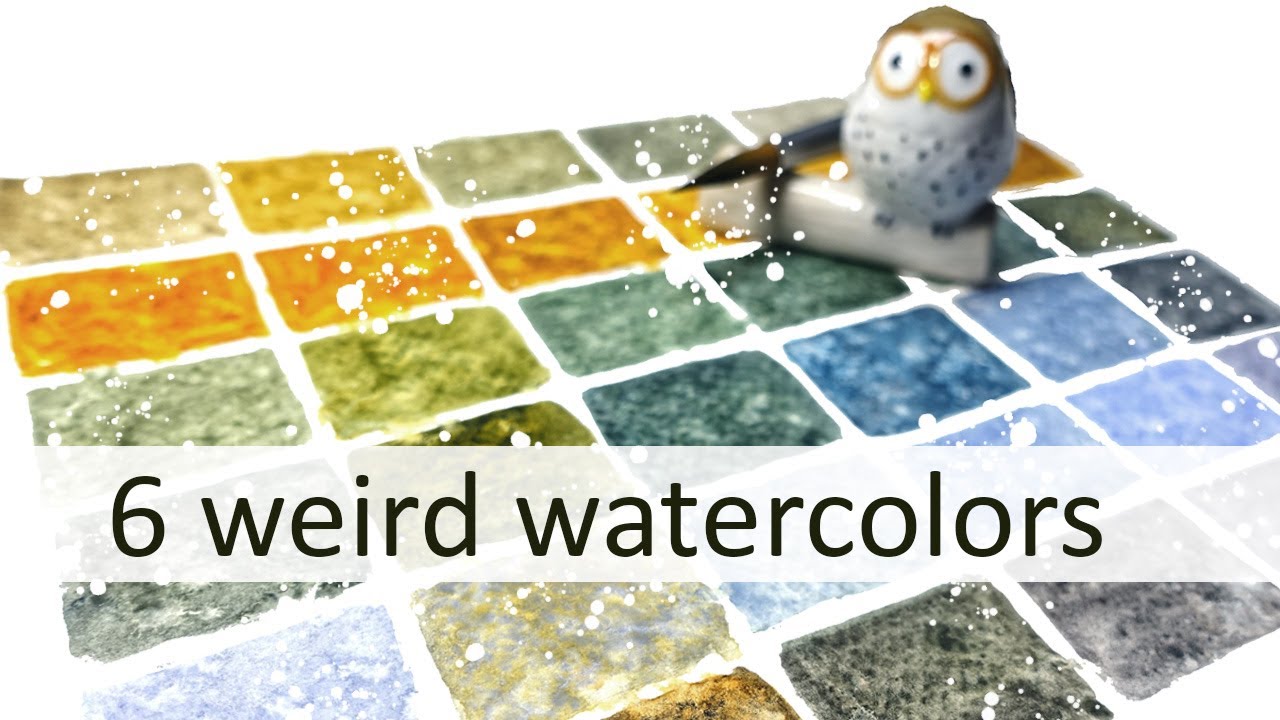 Exploring 6 Weird Watercolors by Daniel Smith - YouTube