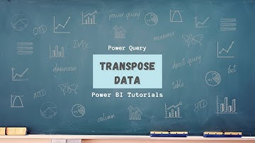 Power BI Tutorial Series for Beginners Part 13: Transpose Data(Power Query)