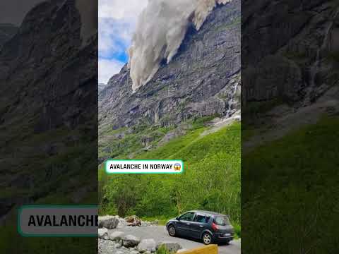 SCARY AVALANCHE IN