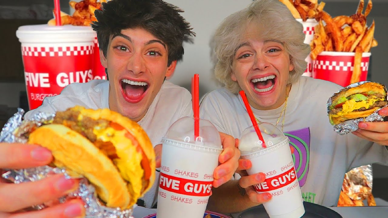 FIVE GUYS MUKBANG W/ POLO BOY AND TYLER FUNKE | S*X LIFE + MORE