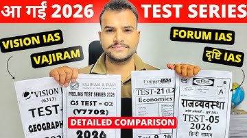 UPSC-testserie 2026 🔥 | Beste testserie voor UPSC | Vision IAS, Vajiram, Drishti, Forum IAS