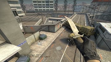 Overpass A Stairs Smoke from Mid | CS:GO