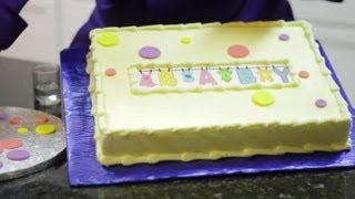 Simple Cakes to Make for Baby Showers : Cake Decorating