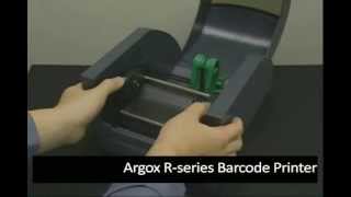 Argox R-series printer - ribbon installation