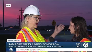 Ramp metering with traffic lights begins this week along I-96 in Oakland County