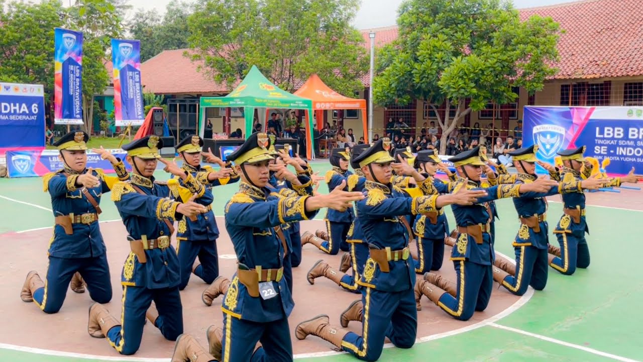 MERINDING! PASKIBRA SMK ANGKASA 1 MARGAHAYU LBB BRATAYUDHA 6