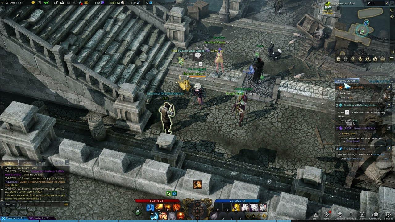 OCEAN LINER Guide Quest in LOST ARK YouTube